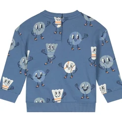 Truien & Vesten|Truien & Sweaters*Prénatal peuter sweater lange mouwen all over print blauw Royal Blue