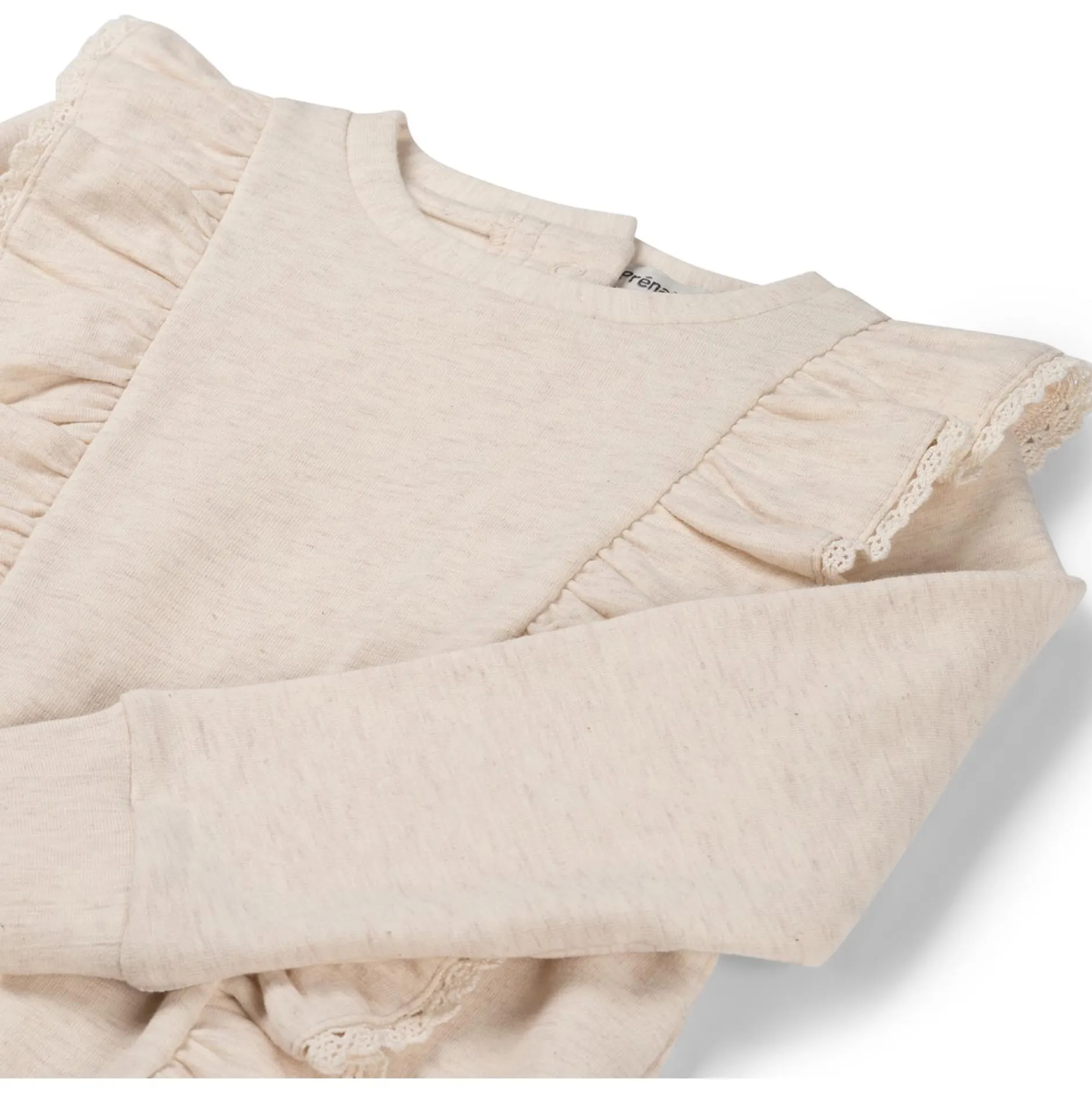 Truien & Vesten|Truien & Sweaters*Prénatal peuter sweater lange mouwen effen beige Light Brown Melange