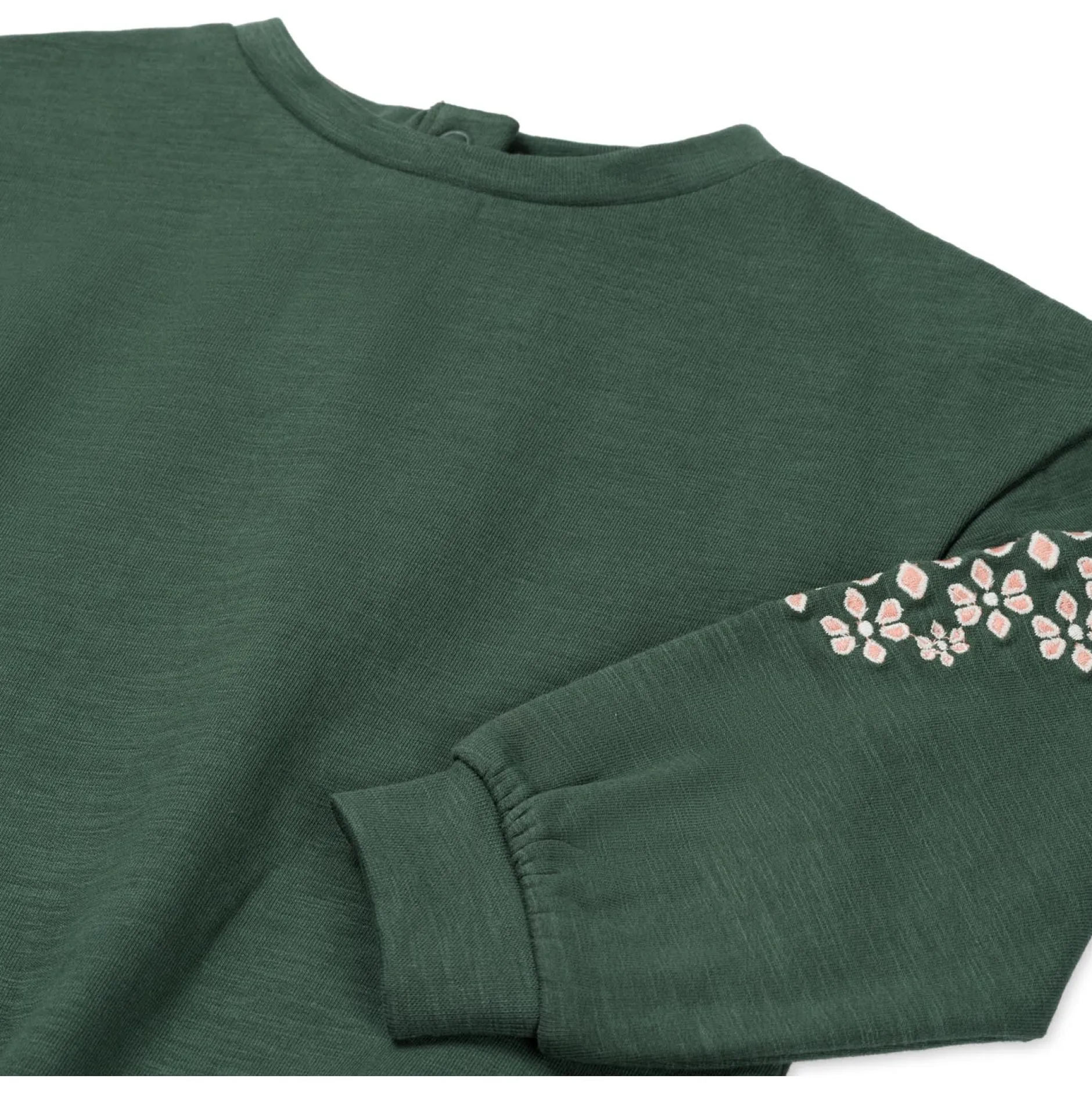 Truien & Vesten|Truien & Sweaters*Prénatal peuter sweater lange mouwen effen groen Dark Bottle Green