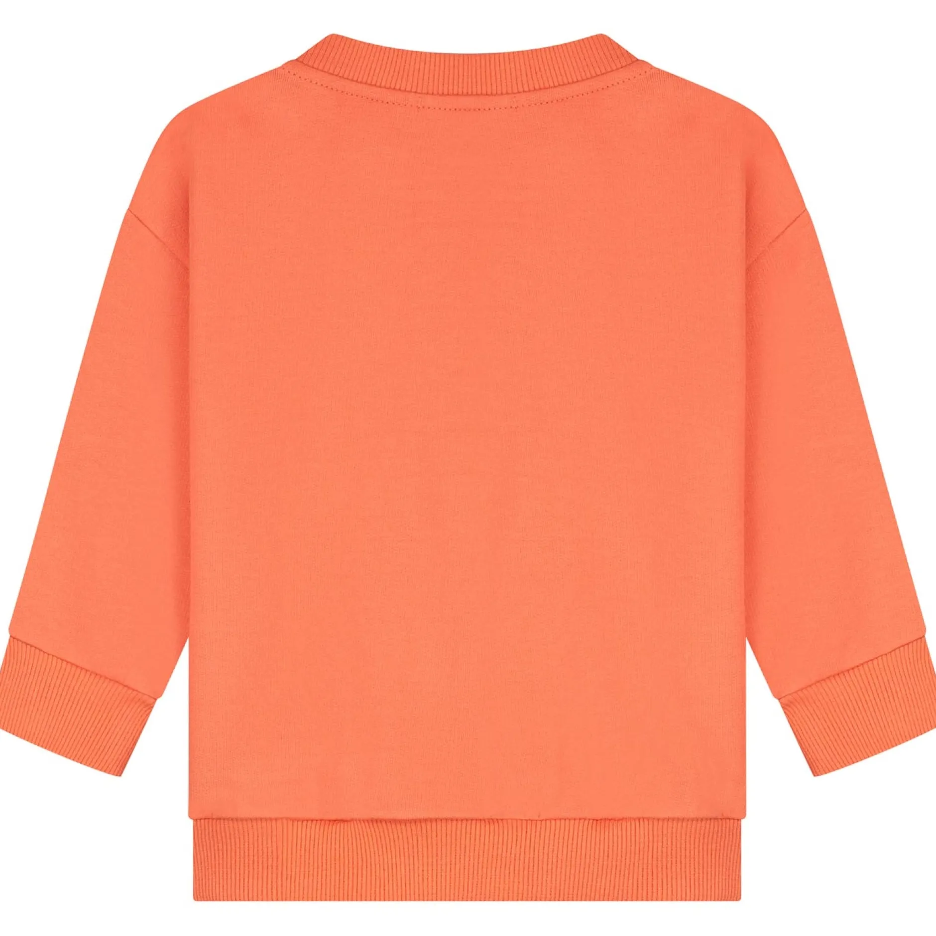 Truien & Vesten|Truien & Sweaters*Prénatal peuter sweater lange mouwen effen oranje Coralred