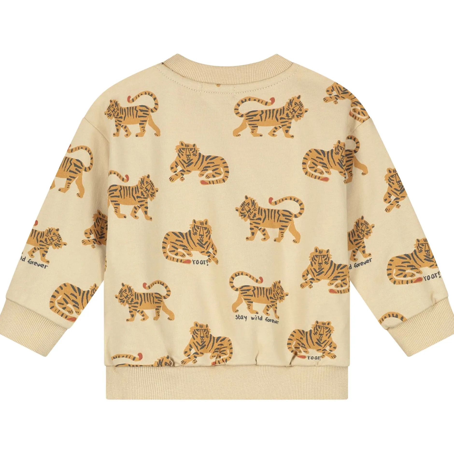 Truien & Vesten|Truien & Sweaters*Prénatal peuter sweater lange mouwen dierenprint multi Soft Bisquit