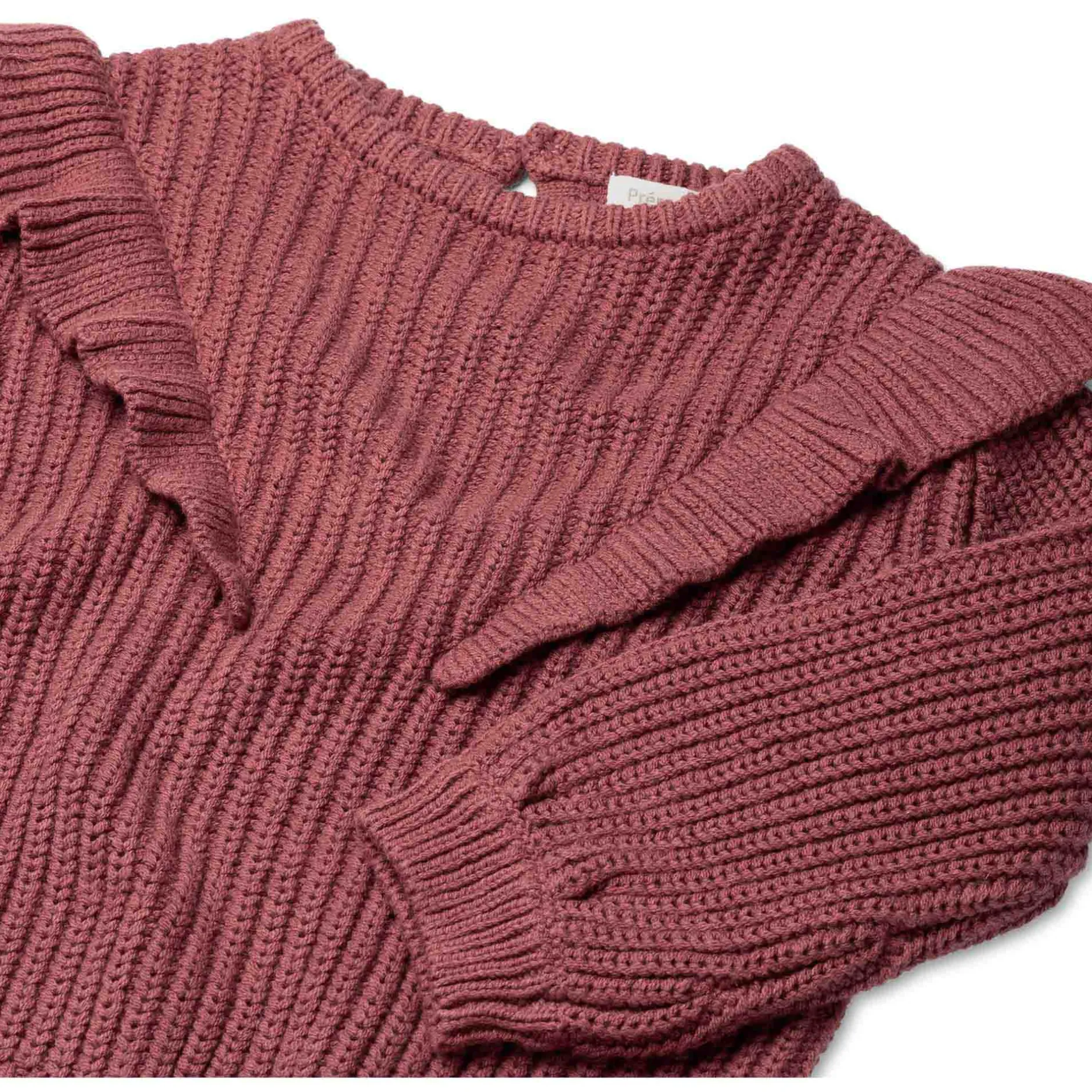 Truien & Vesten|Shirts & Blouses*Prénatal peuter sweater lange mouwen effen rood Rosered