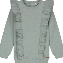 Truien & Sweaters|Truien & Vesten*Prénatal peuter sweater lange mouwen effen groen Dark Mint Green