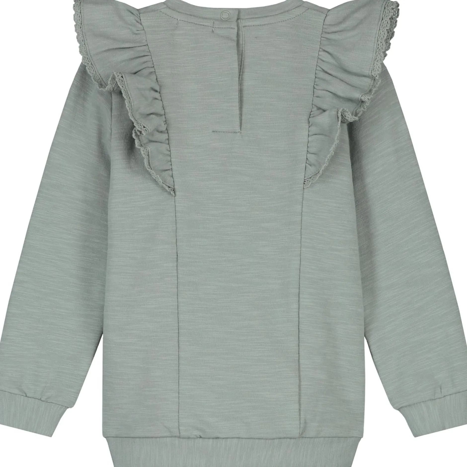 Truien & Sweaters|Truien & Vesten*Prénatal peuter sweater lange mouwen effen groen Dark Mint Green