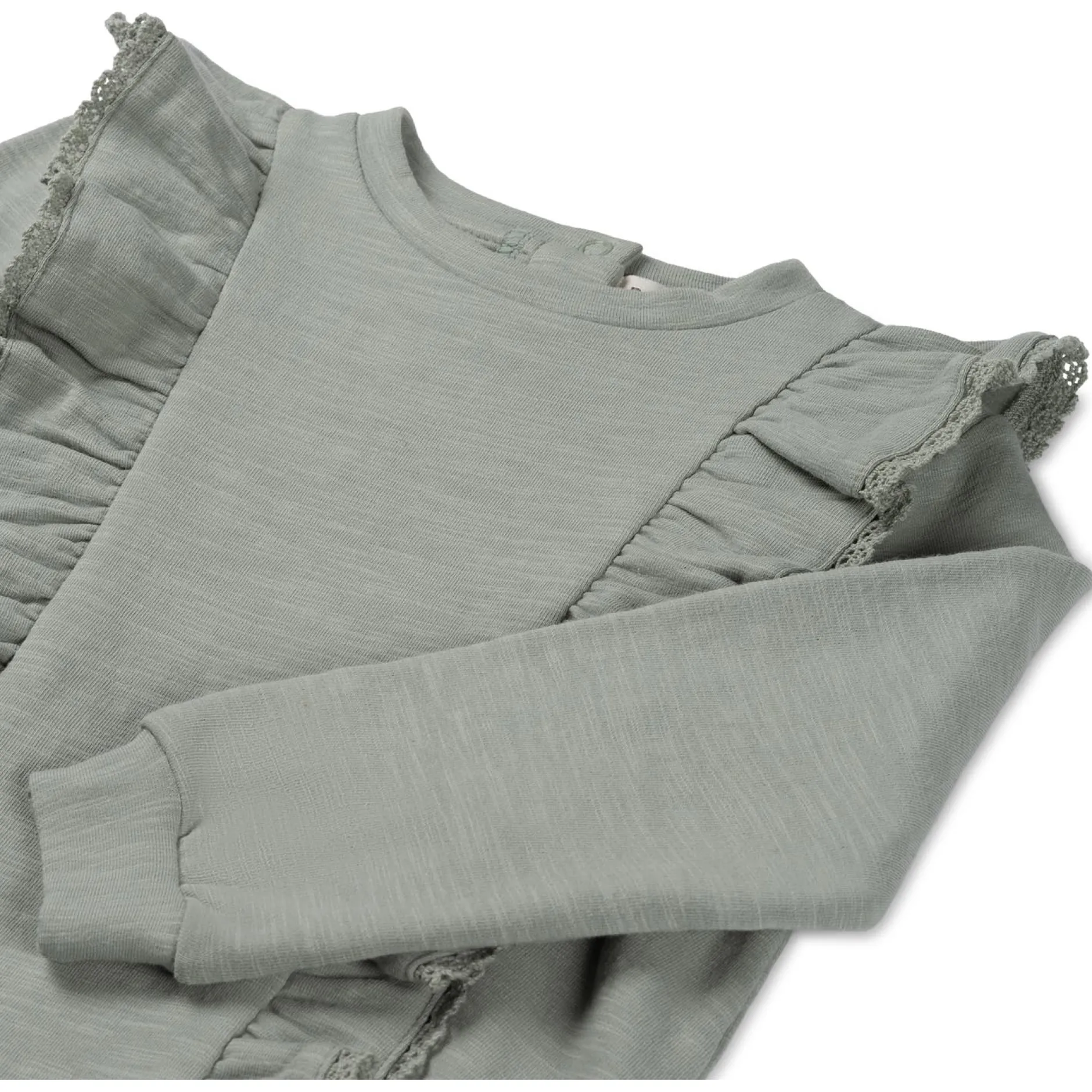 Truien & Sweaters|Truien & Vesten*Prénatal peuter sweater lange mouwen effen groen Dark Mint Green