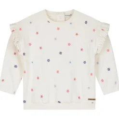 Truien & Vesten|Truien & Sweaters*Prénatal peuter sweater lange mouwen bloemen wit Dark Off-White