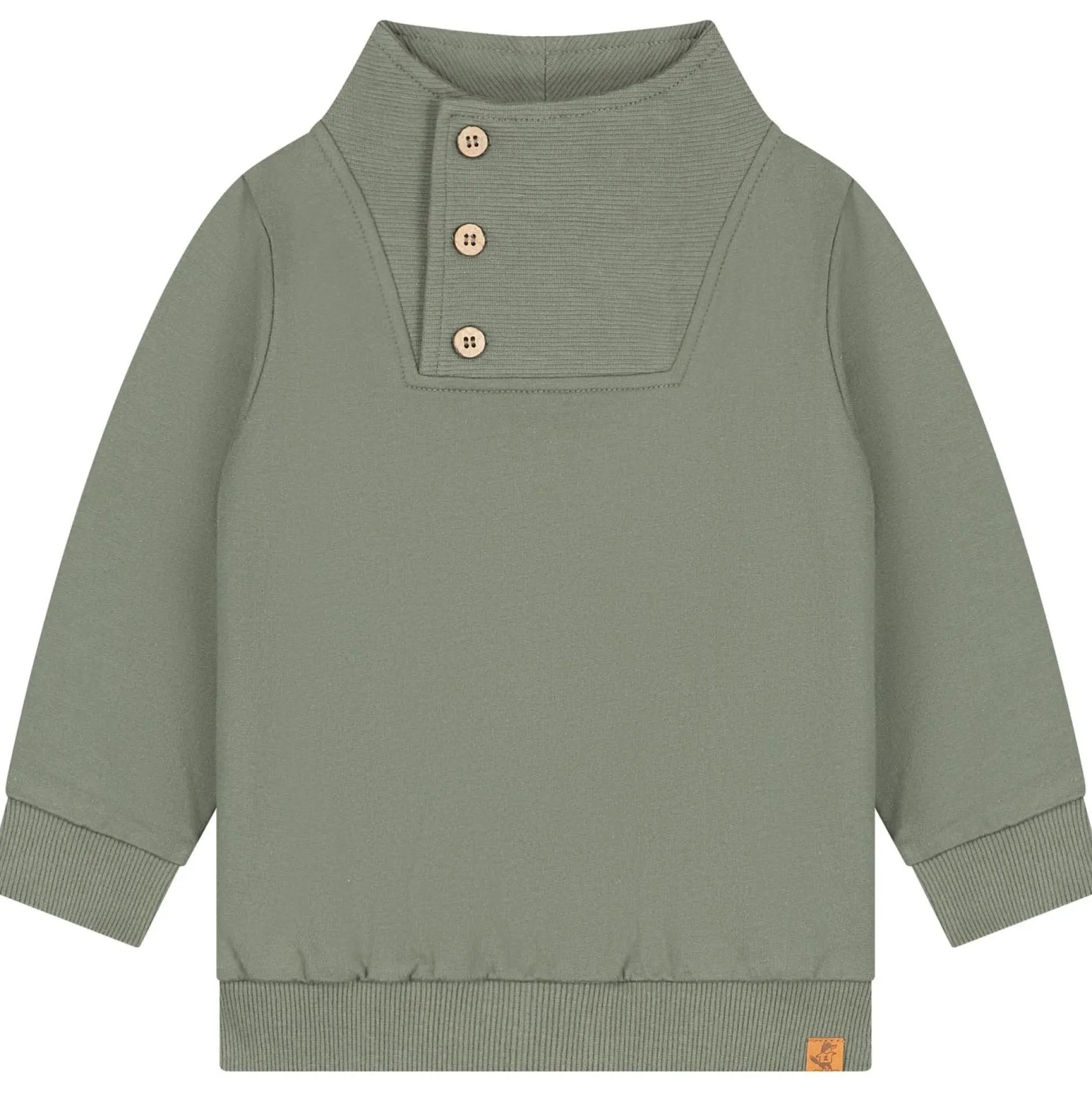 Truien & Vesten|Truien & Sweaters*Prénatal peuter sweater lange mouwen effen groen Leaf Gree