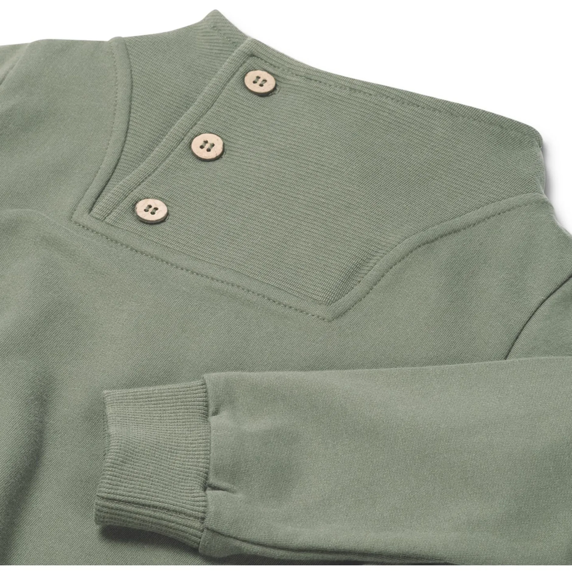Truien & Vesten|Truien & Sweaters*Prénatal peuter sweater lange mouwen effen groen Leaf Gree