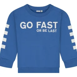Truien & Vesten|Truien & Sweaters*Prénatal peuter sweater lange mouwen tekst blauw Dark Royal Blue