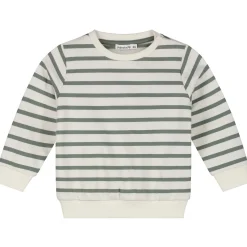 Truien & Vesten|Truien & Sweaters*Prénatal peuter sweater lange mouwen strepen groen Light Khaki Green