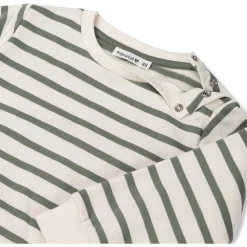 Truien & Vesten|Truien & Sweaters*Prénatal peuter sweater lange mouwen strepen groen Light Khaki Green