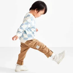 Broeken & Tuinbroeken|Truien & Vesten*Prénatal peuter sweater ruit & broek Light Blue