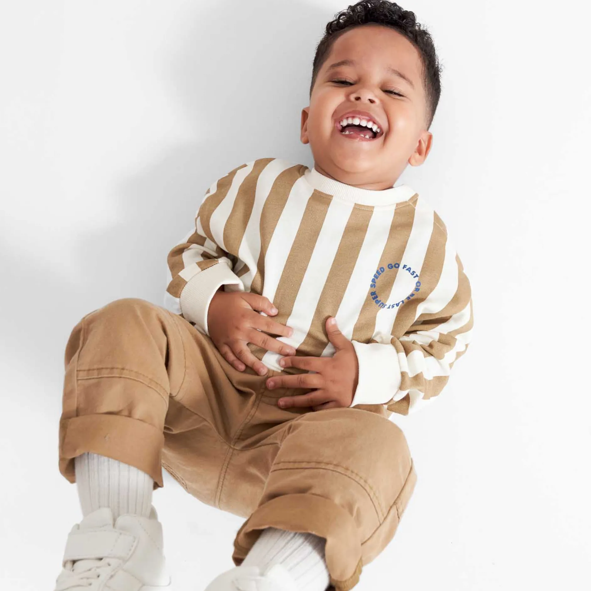 Broeken & Tuinbroeken|Truien & Vesten*Prénatal peuter sweater ruit & broek Light Blue