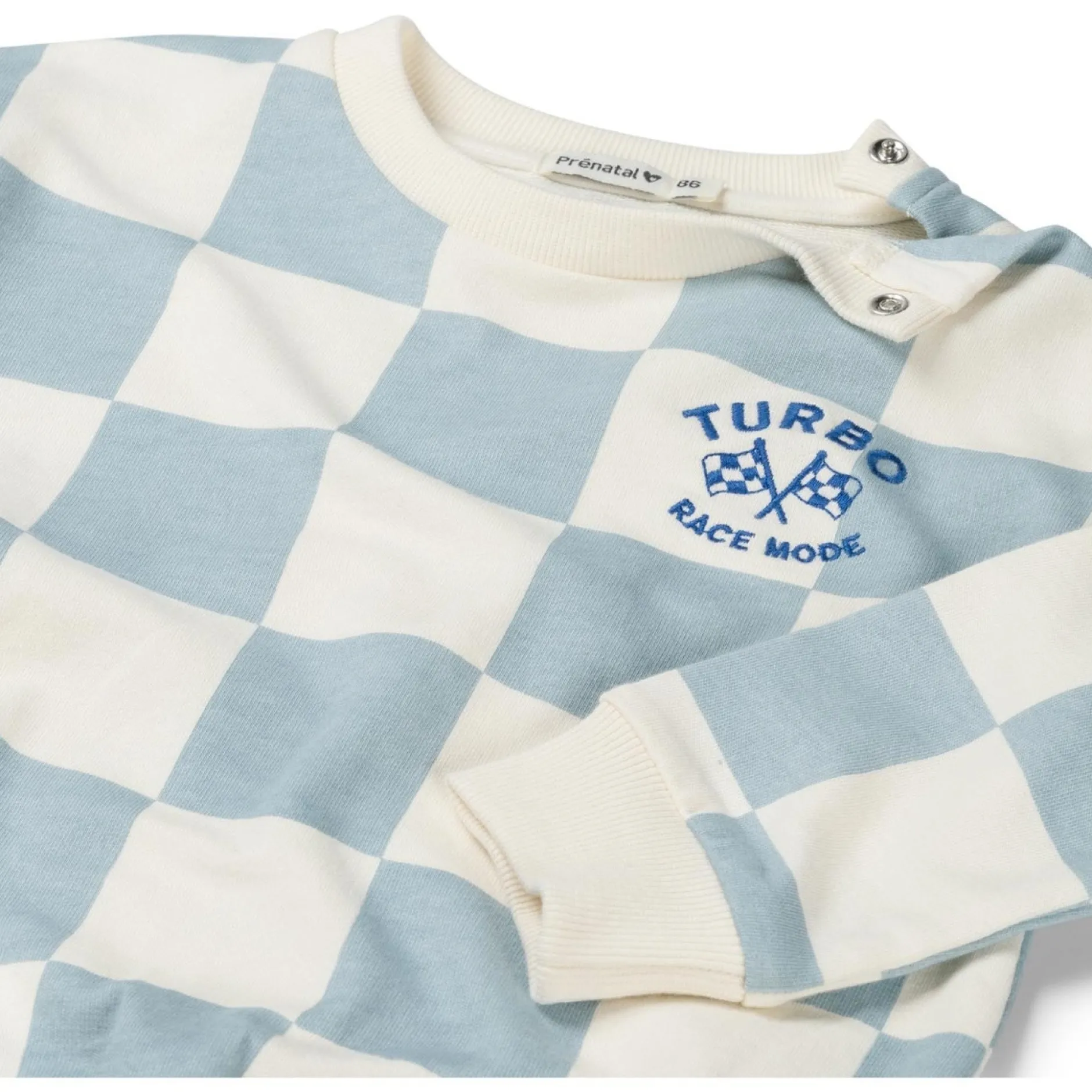Broeken & Tuinbroeken|Truien & Vesten*Prénatal peuter sweater ruit & broek Light Blue