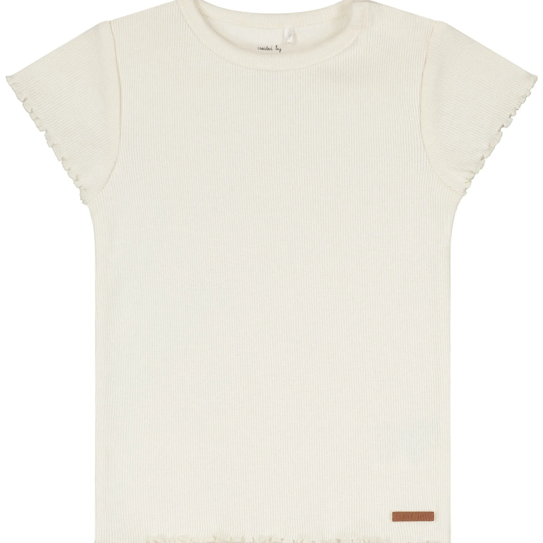 Shirts & Blouses|Shirts & Blouses*Prénatal peuter T-shirt korte mouwen effen wit Dark Off-White