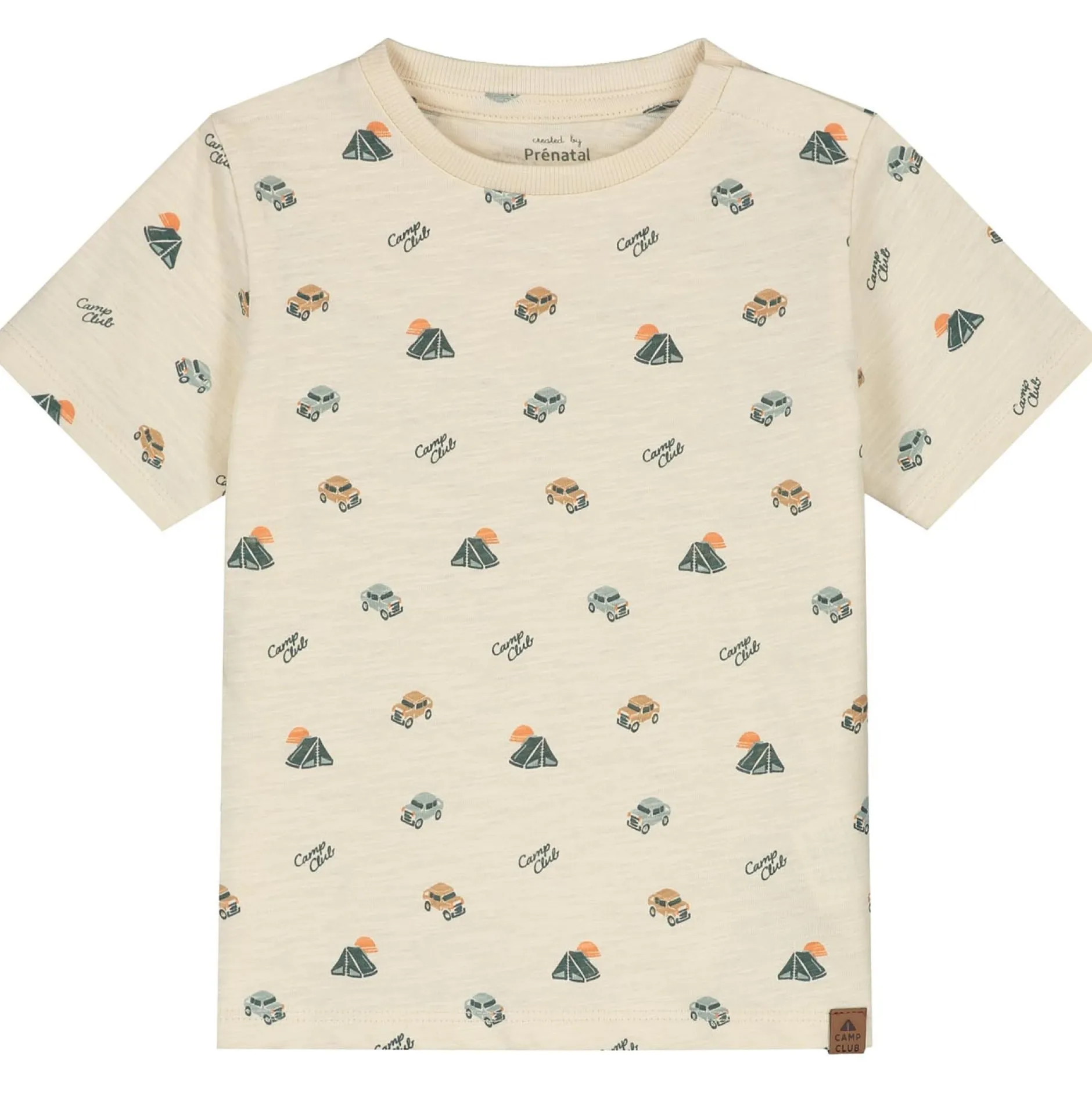 Shirts & Blouses|Shirts & Blouses*Prénatal peuter T-shirt korte mouwen all over print multi Soft Ecru