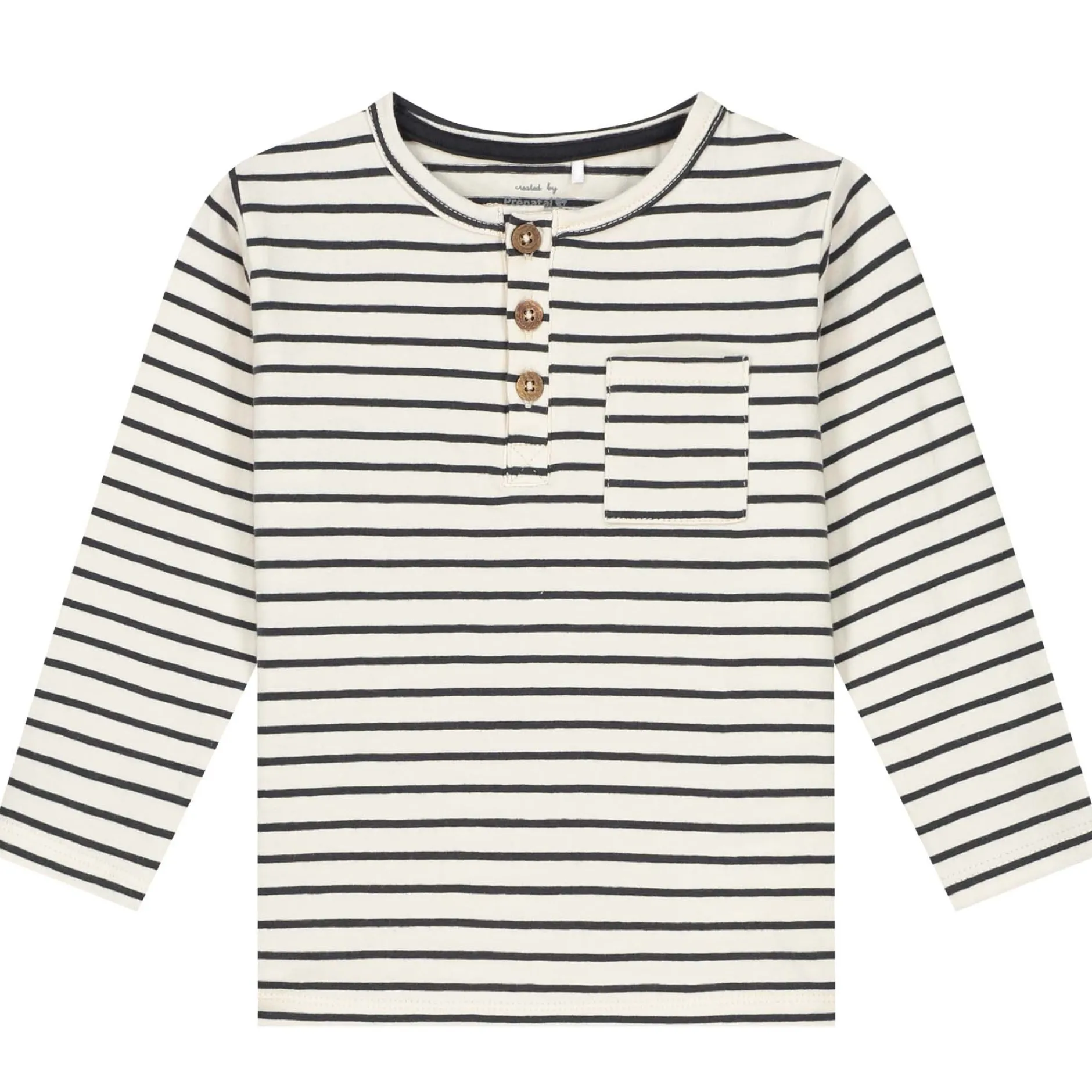 Shirts & Blouses|Shirts & Blouses*Prénatal peuter T-shirt lange mouwen strepen antraciet Dark Stone Grey