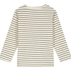 Shirts & Blouses|Shirts & Blouses*Prénatal peuter T-shirt lange mouwen strepen groen Light Khaki Green