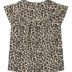 Shirts & Blouses|Shirts & Blouses*Prénatal peuter T-shirts 2 stuks korte mouwen panterprint beige Light Brown Melange