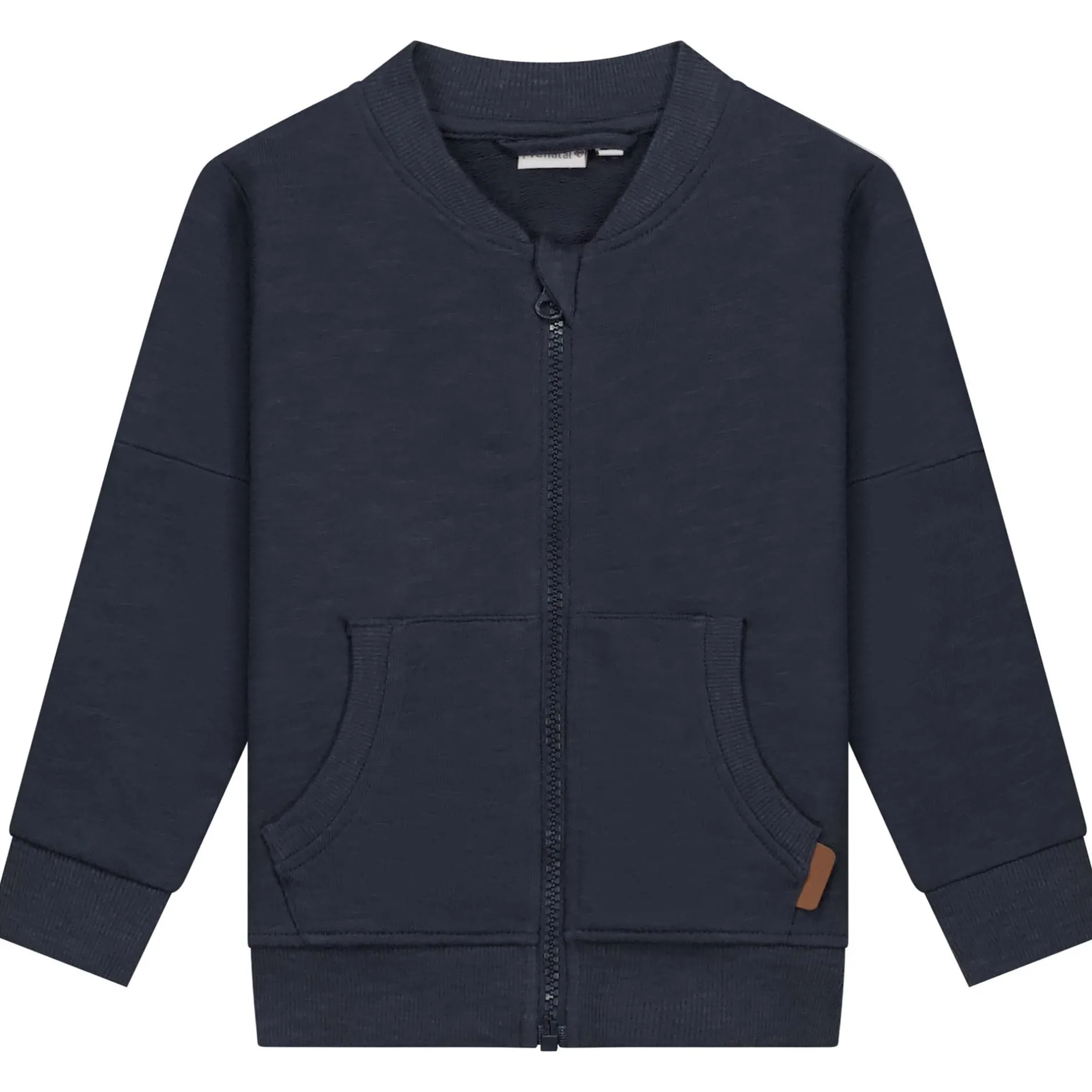Truien & Vesten|Vesten*Prénatal peuter vest lange mouwen effen blauw Dark Bluegrey