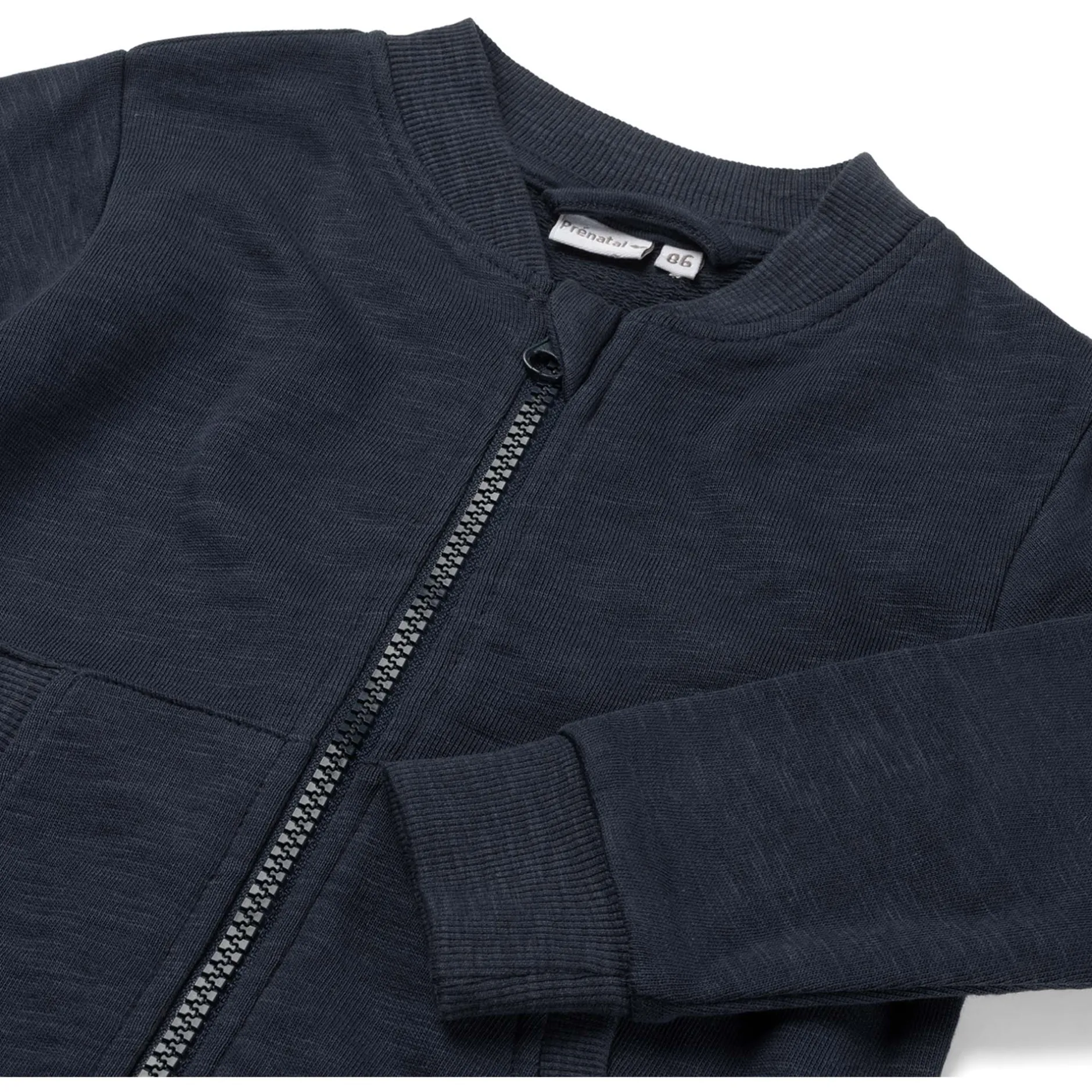 Truien & Vesten|Vesten*Prénatal peuter vest lange mouwen effen blauw Dark Bluegrey
