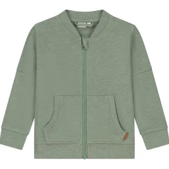 Truien & Vesten|Vesten*Prénatal peuter vest lange mouwen effen groen Light Khaki Green
