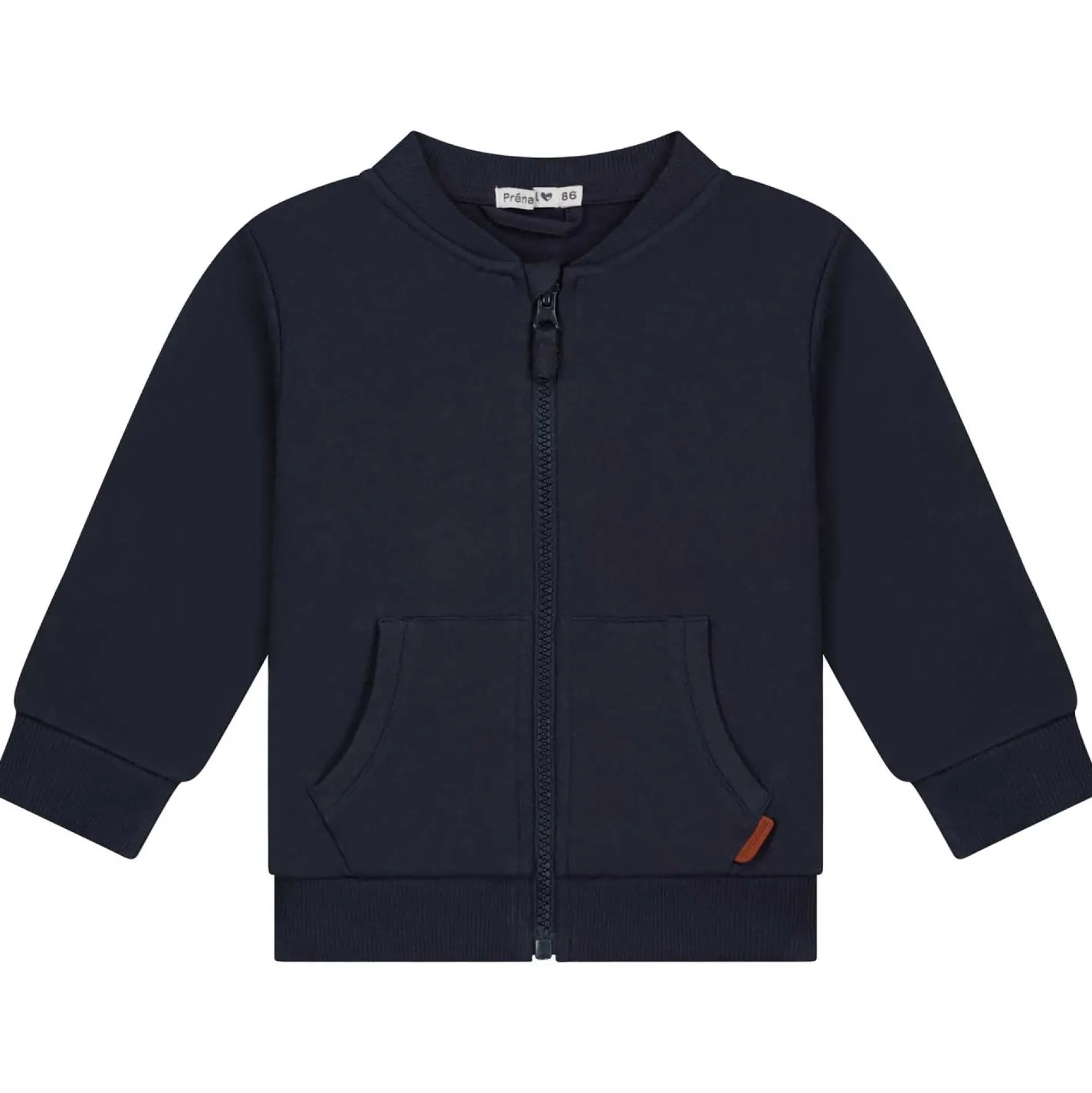 Truien & Vesten|Vesten*Prénatal peuter vest lange mouwen effen blauw Dark Bluegrey