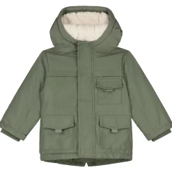 Jassen|Jassen*Prénatal peuter winterjas driekwart mouwen groen Smoke Green