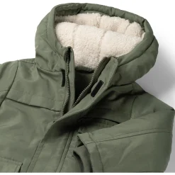 Jassen|Jassen*Prénatal peuter winterjas driekwart mouwen groen Smoke Green