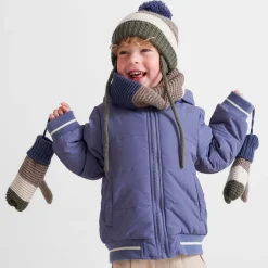 Jassen|Jassen*Prénatal peuter winterjas lange mouwen effen blauw Light Navy Blue