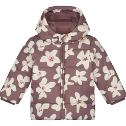 Jassen|Jassen*Prénatal peuter winterjas lange mouwen bloemen roze Mid Mauve Pink