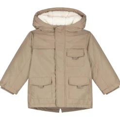 Jassen|Jassen*Prénatal peuter winterjas lange mouwen effen bruin Dark Taupe Brown