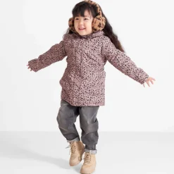 Jassen|Jassen*Prénatal peuter winterjas lange mouwen panterprint taupe Clay