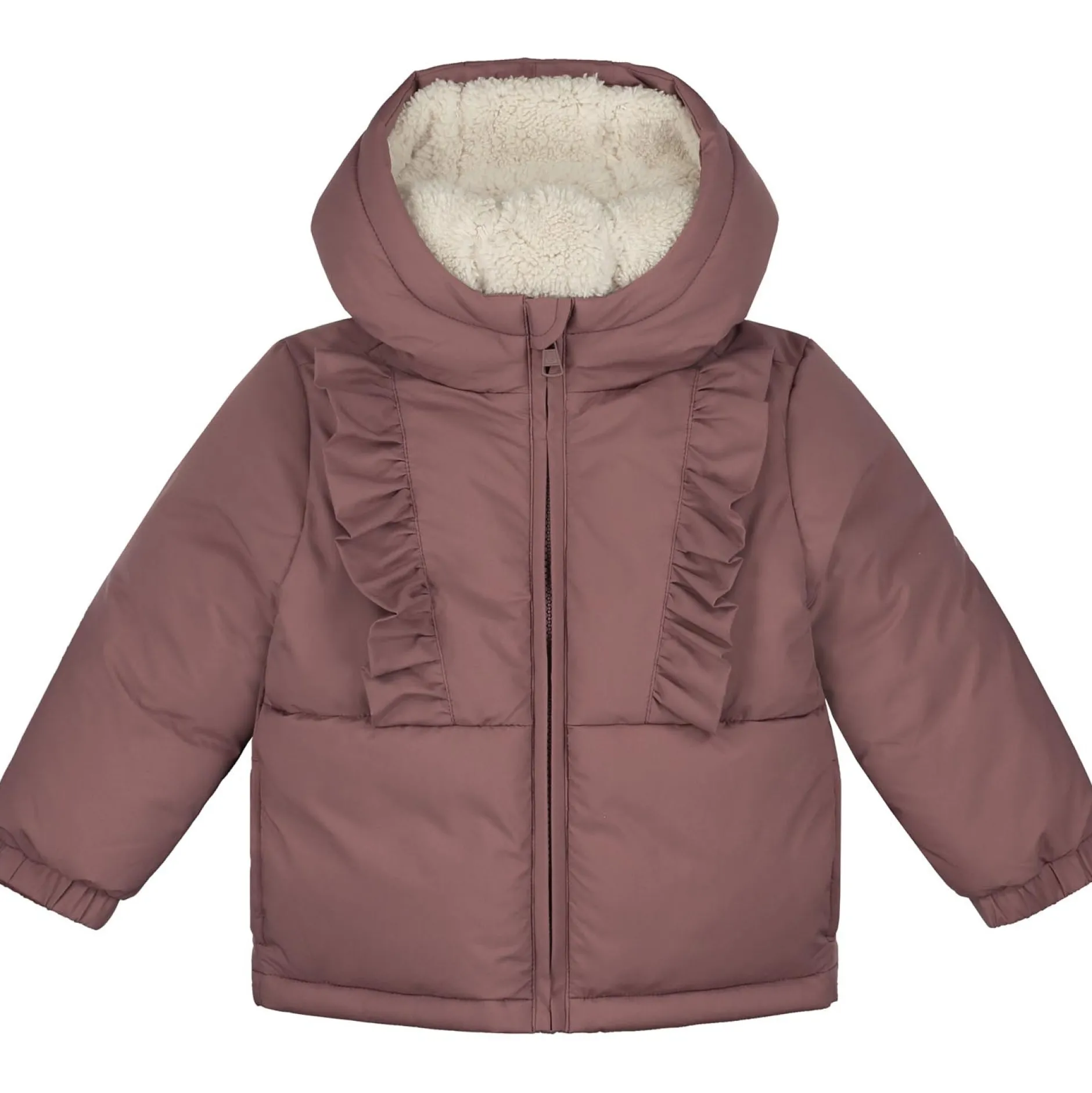 Jassen|Jassen*Prénatal peuter winterjas lange mouwen effen roze Mid Mauve Pink