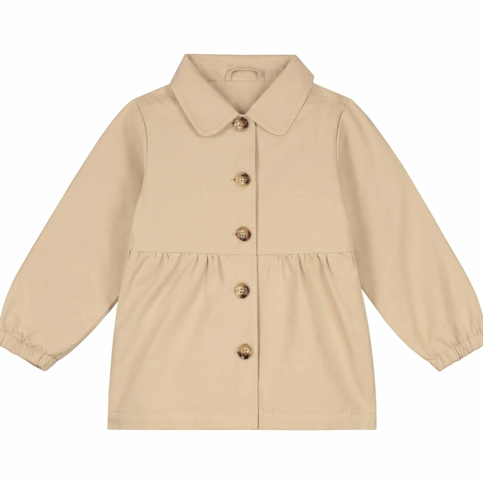 Jassen|Jassen*Prénatal peuter zomer trenchcoat lange mouwen effen beige Sandbrown