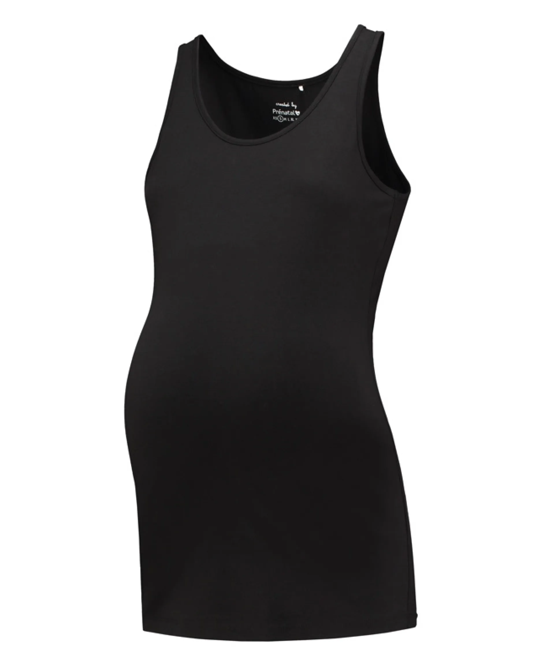 Basics|Shirts & Tops*Prénatal positie singlet basis mouwloos effen zwart Black