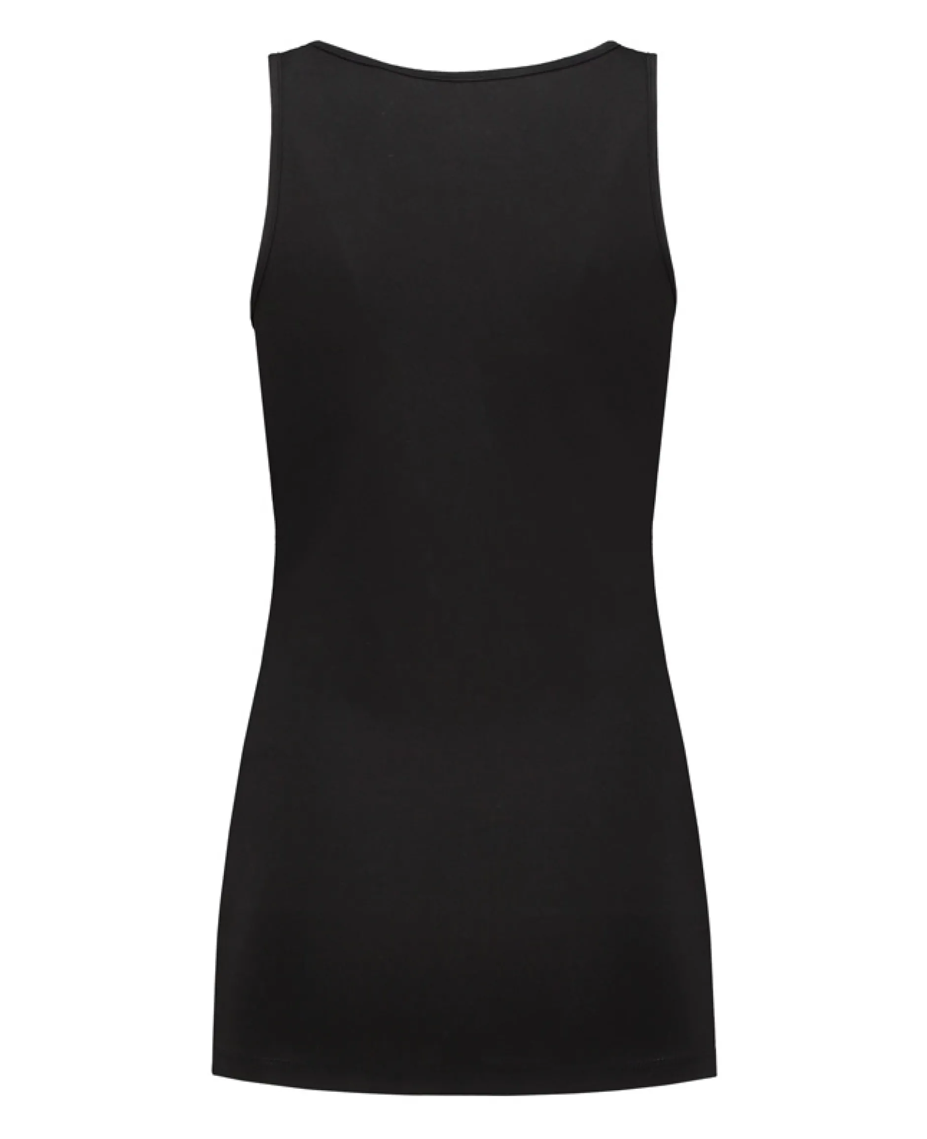 Basics|Shirts & Tops*Prénatal positie singlet basis mouwloos effen zwart Black