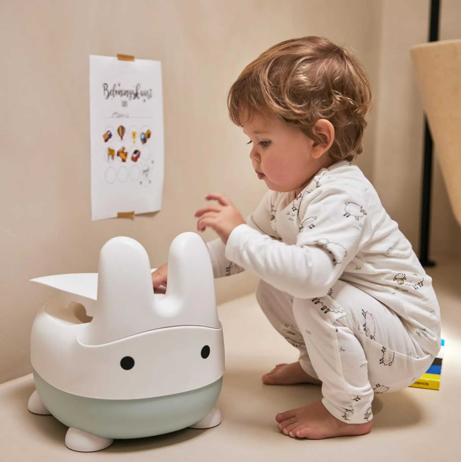 Potjes & Toiletverkleiners*Prénatal potje Konijn grijs