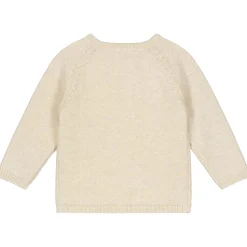 Broeken|Shirts & Vesten*Prénatal Pure newborn vest, shirt, broek & slofjes Dark Ecru Melange