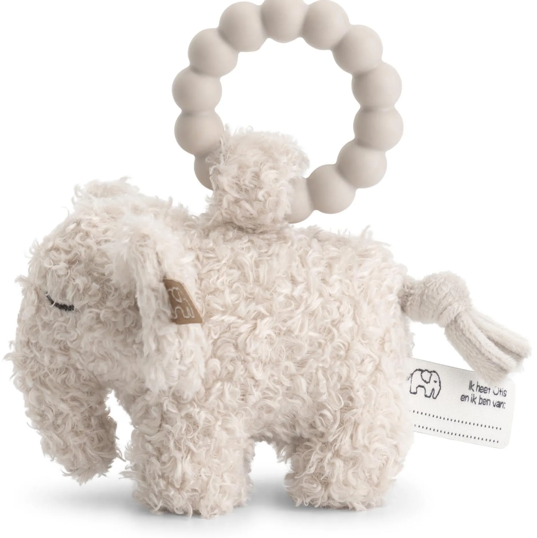 Rammelaars|Boxen*Prénatal rammelaar Otis de olifant Grey