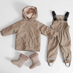 Jassen|Jassen*Prénatal regenbroek effen taupe Dark Taupe Brown