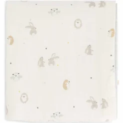 Dekens*Prénatal reisdeken kleine vriendjes Ivory White