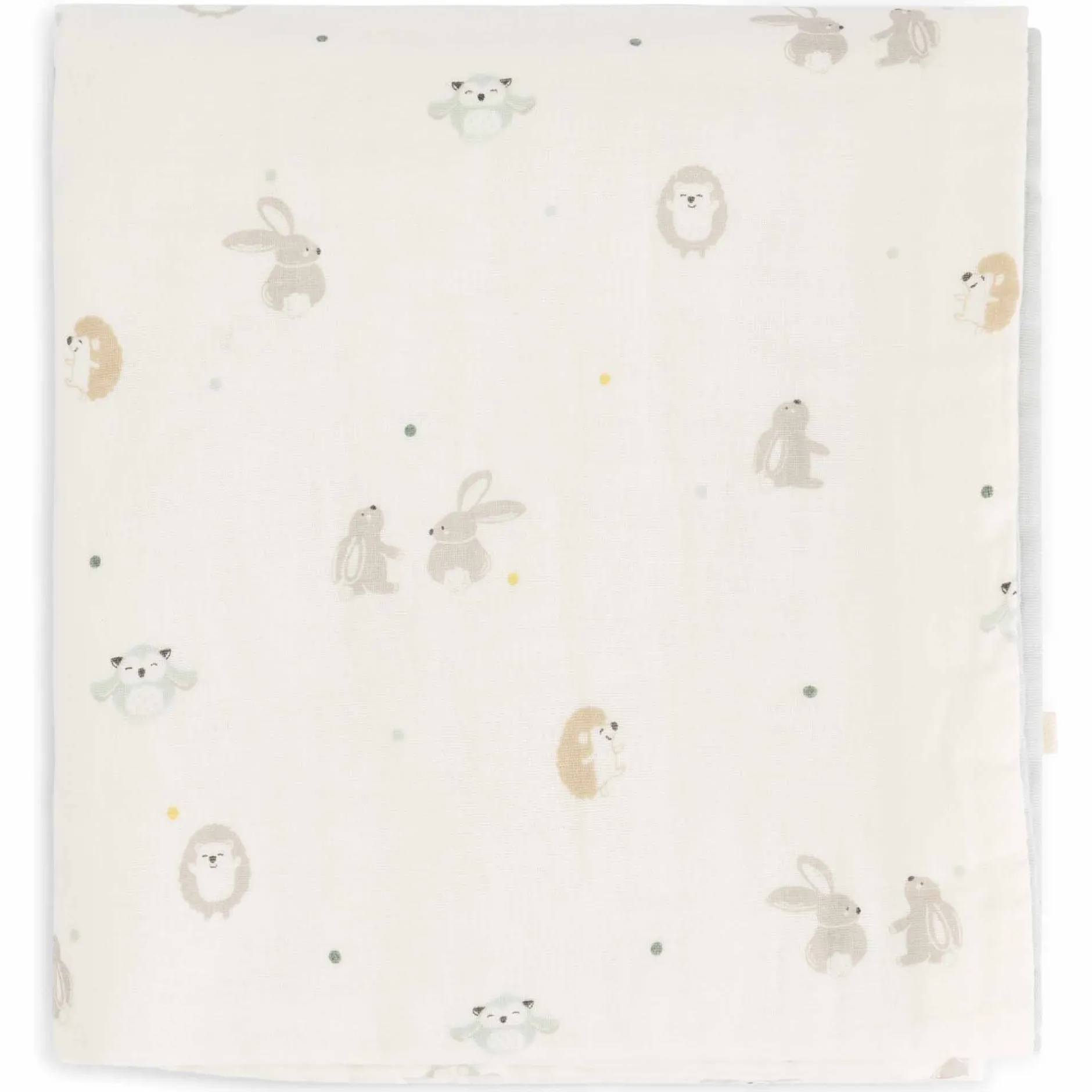 Dekens*Prénatal reisdeken kleine vriendjes Ivory White