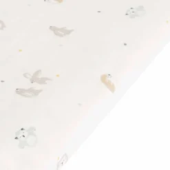 Dekens*Prénatal reisdeken kleine vriendjes Ivory White