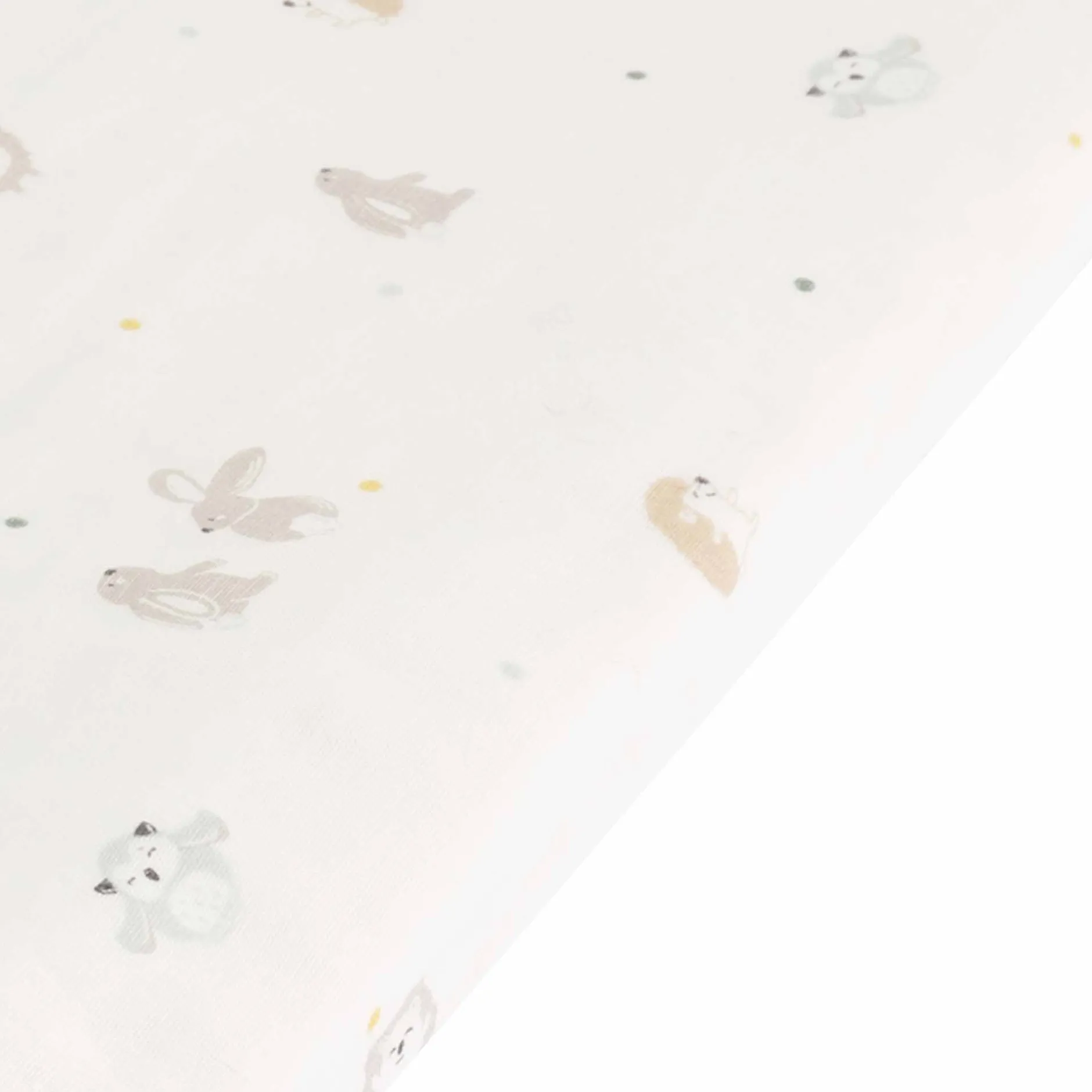 Dekens*Prénatal reisdeken kleine vriendjes Ivory White