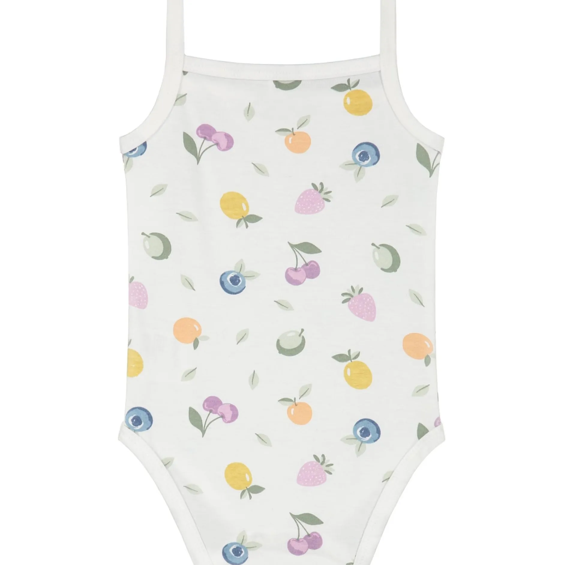 Rompers|Rompers*Prénatal romper 2 stuks spaghettibandjes all over print roze Ivoor Wit