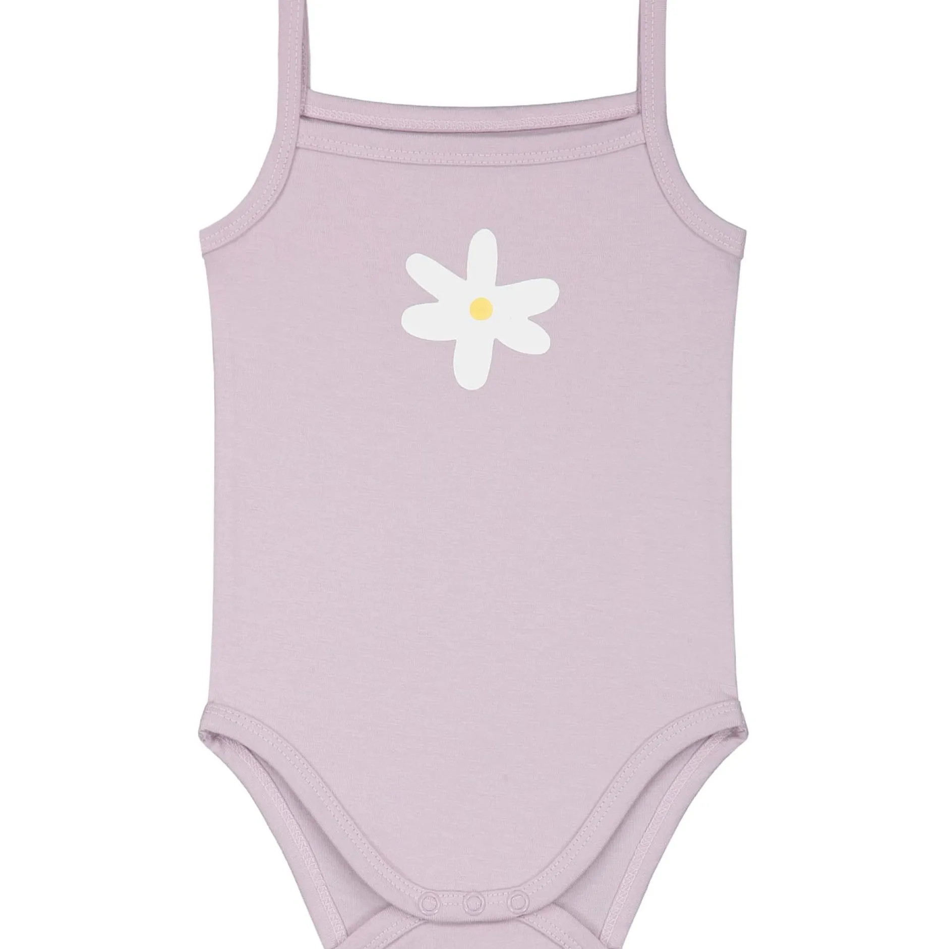 Rompers|Rompers*Prénatal romper 2 stuks spaghettibandjes bloemen paars Ivoor Wit