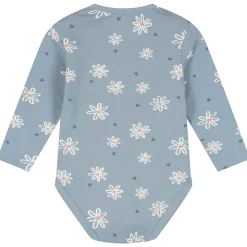 Rompers|Rompers*Prénatal romper bloem lange mouwen bloemen blauw Blue