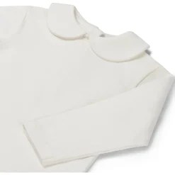 Rompers|Rompers*Prénatal romper kraagje lange mouwen effen wit Ivory White
