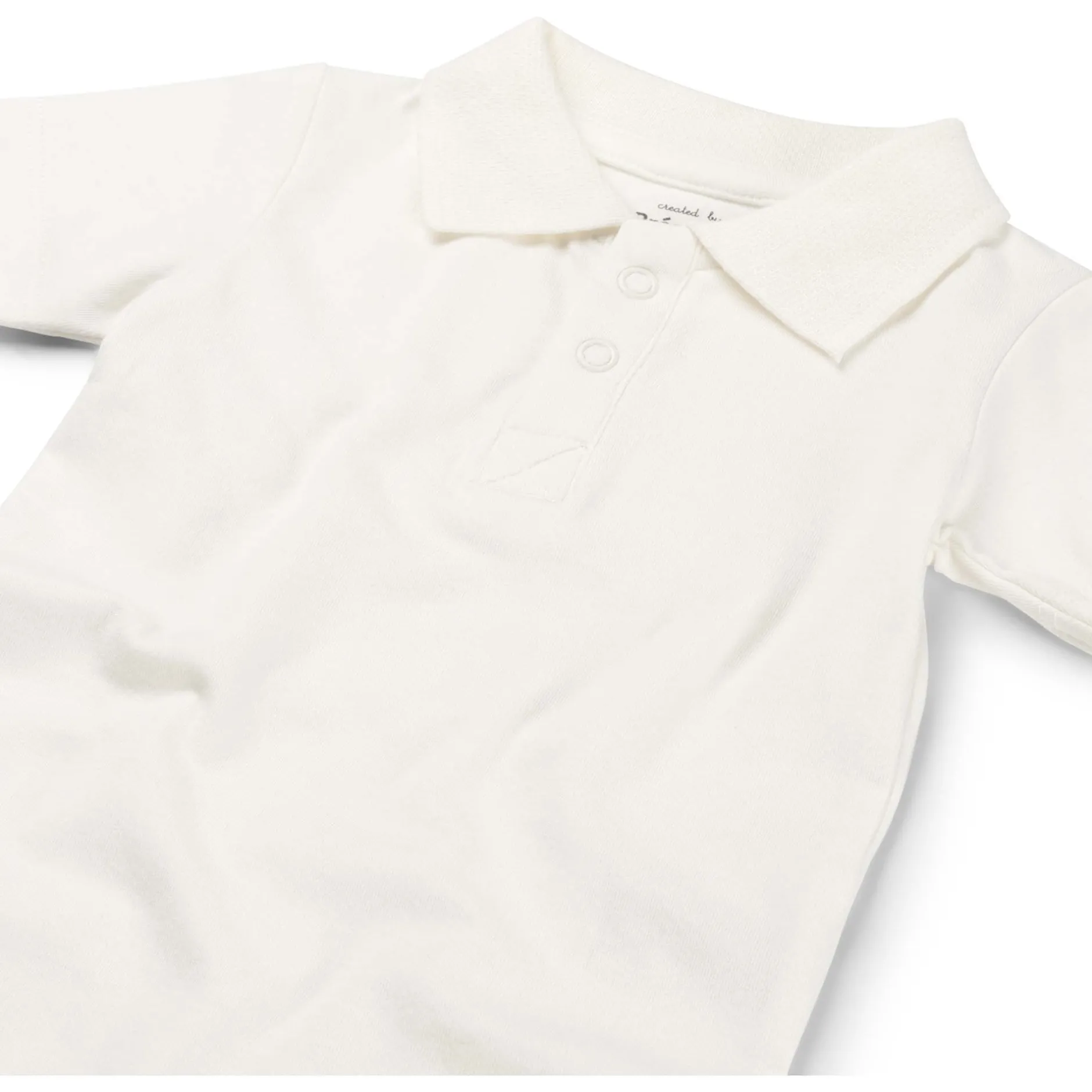 Rompers|Rompers*Prénatal romper polo korte mouwen effen wit Ivory White